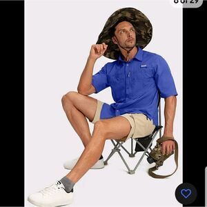 Men's Fishing Shirts with Zipper Pockets UPF 50+ Lightweight Cool Short Sleeve